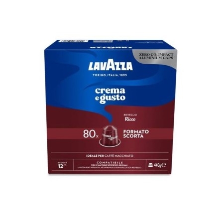 Espresso Crema e Gusto Ricco capsule compatibili Nespresso Lavazza