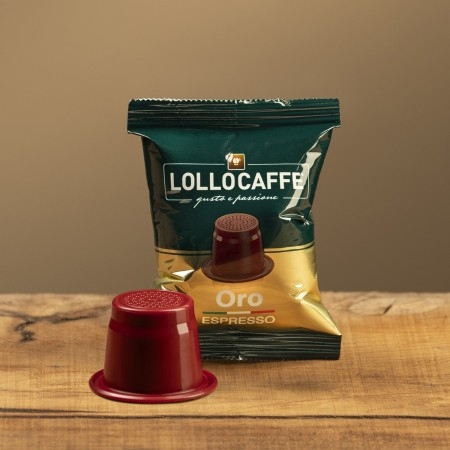 Capsule Lollo Caffè compatibili Nespresso Miscela Oro | IlCaffettiereAmbulante